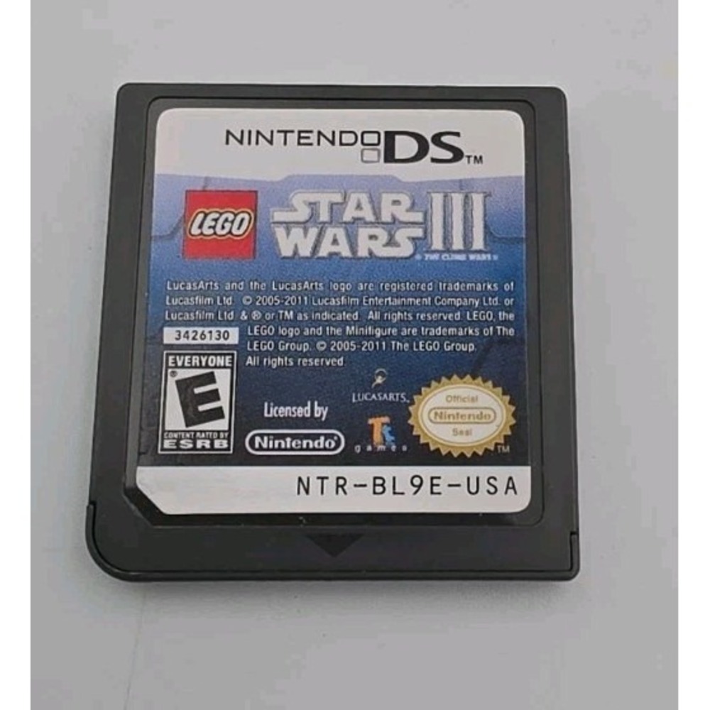 LEGO STAR WARS III THE CLONE WARS NINTENDO DS VIDEO GAME NO BOX OR MANUAL